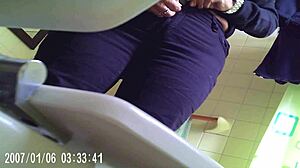 Mormors privata badrum video fångad på dold kamera
