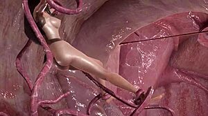 Alien-teini Tifa ja tentakelin hirviö täydessä elokuvassa 8m