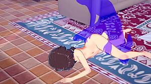 日本のアニメガール、コノスバのメグミンが、このヘンタイビデオでファックされ、中出しされます。